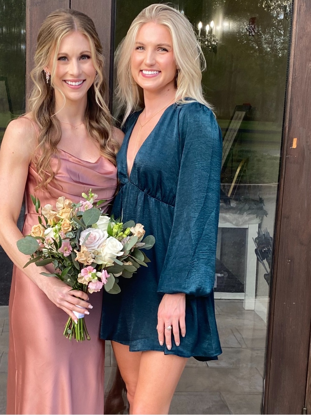 Show Me Your MuMu Teal Mini Dress